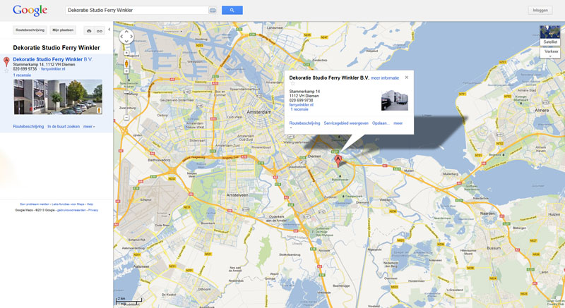 winkler op google maps inhouse